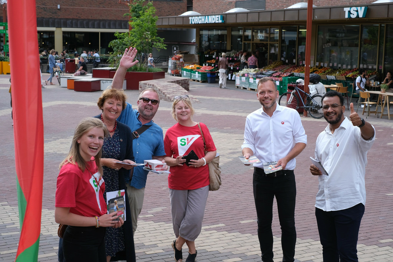 Sv stand på Tøyen torg. foto