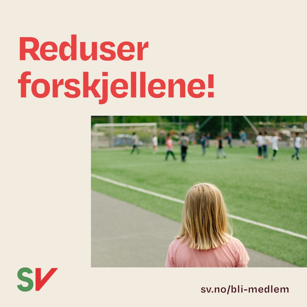 Reduser forskjellene! - et barn ser på forballspilling. tekst og foto