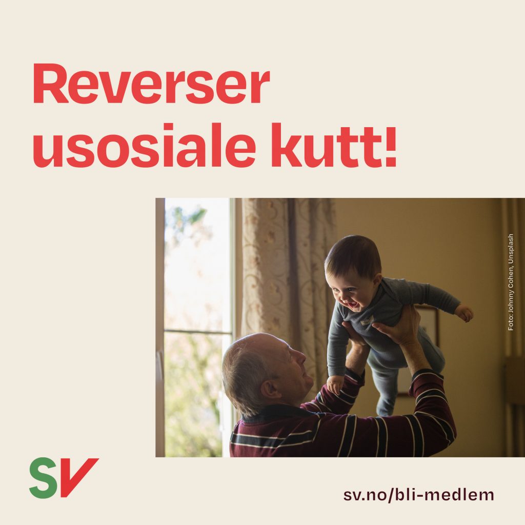 Reverser usosiale kutt! - Gammel mann holder barnebarn. tekst og foto