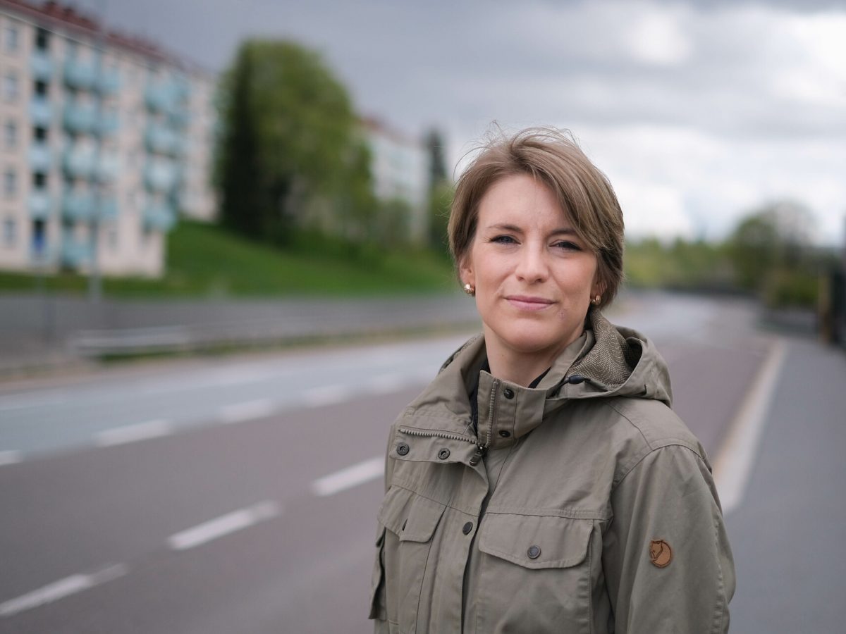 Kari Elisabeth Kaski på veitvet. foto
