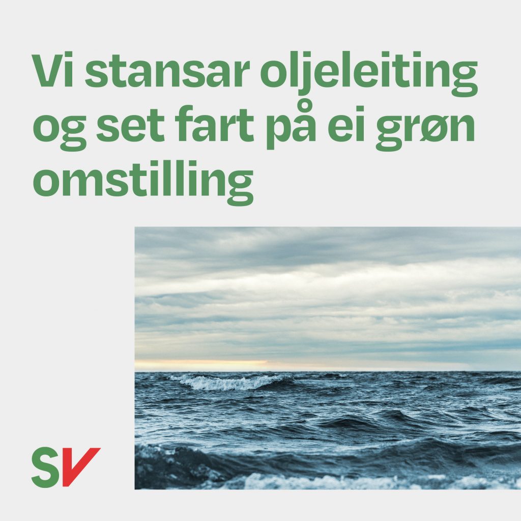 Vi stansar oljeleiting og set fart på ei grøn omstilling - Hav med bølger. tekst og foto