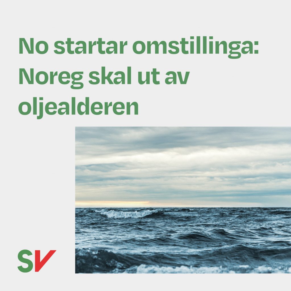 No startar omstillinga: Noreg skal ut av oljealderen - Hav med bølger. tekst og foto
