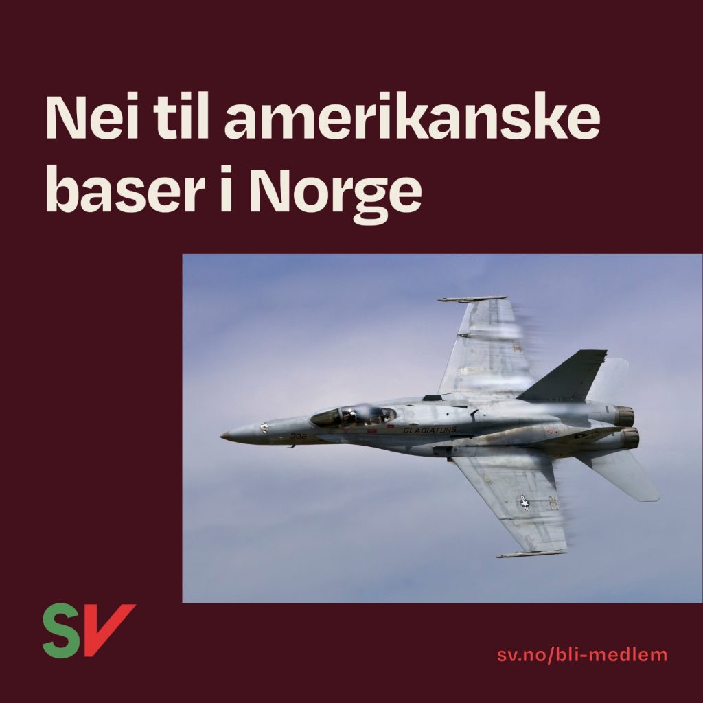 Nei til amerikanske baser i Norge - Kampfly. foto og tekst