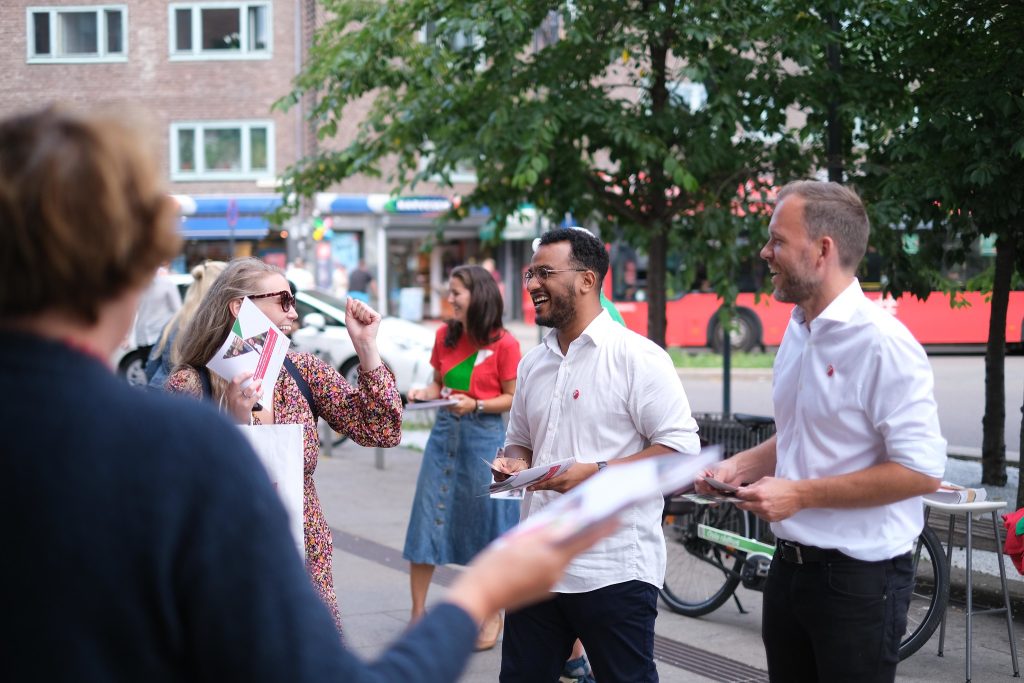 Audun og Omar på stand. Foto