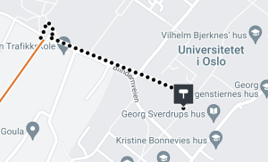 Universitetet i Oslo. kart