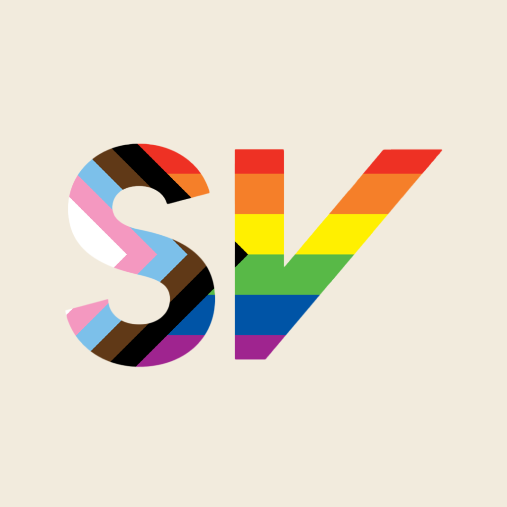SV logo i pride farger. grafikk