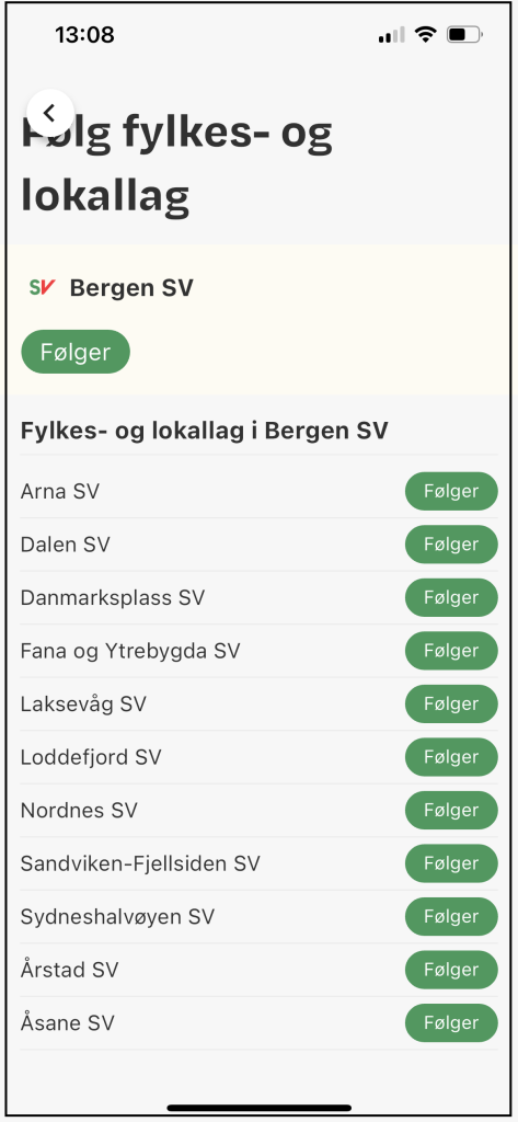 sv appen. skjermdump