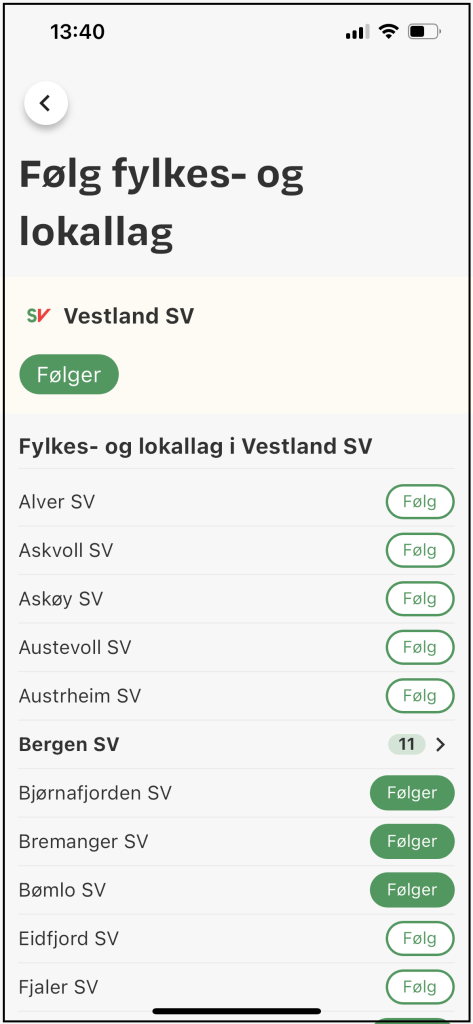 sv appen. skjermdump