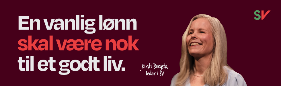 Plakat med Kirsti Bergstø