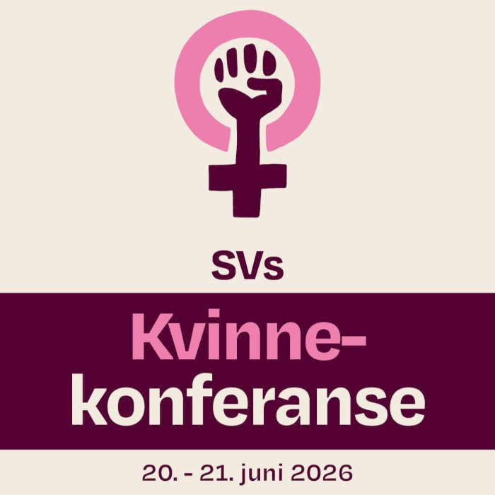 SVs Kvinnekonferanse 20 til 21 juni 2026. tekst og grafikk